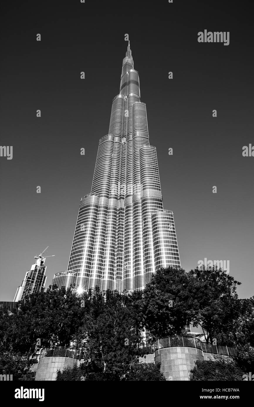 Burj Khalifa, Wolkenkratzer, Innenstadt, Dubai, Vereinigte Arabische Emirate Stockfoto