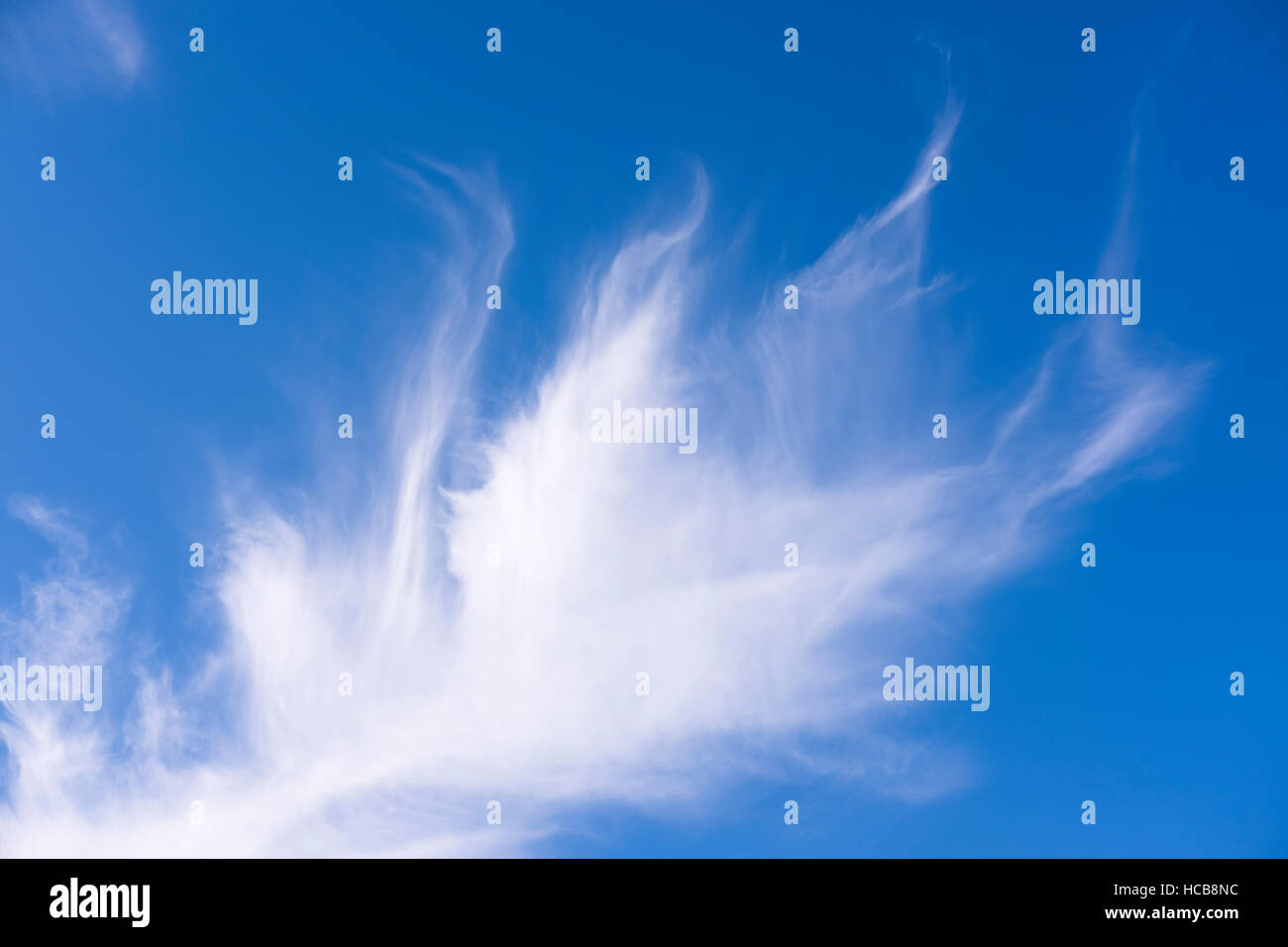 Cirrus Cloud, Usedom, Mecklenburg-Western Pomerania, Deutschland Stockfoto