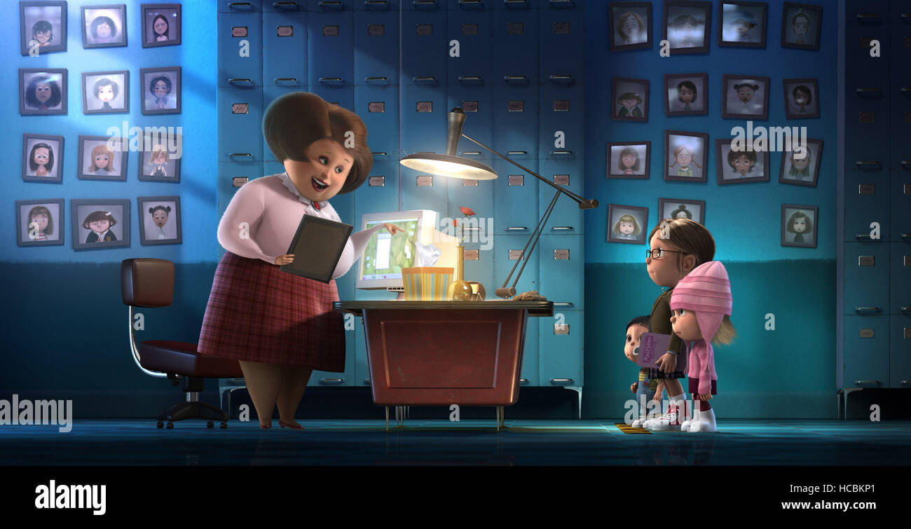 DESPICABLE ME, von links Miss Hattie (Stimme Kristen Wiig), Agnes (Stimme Elsie Fisher