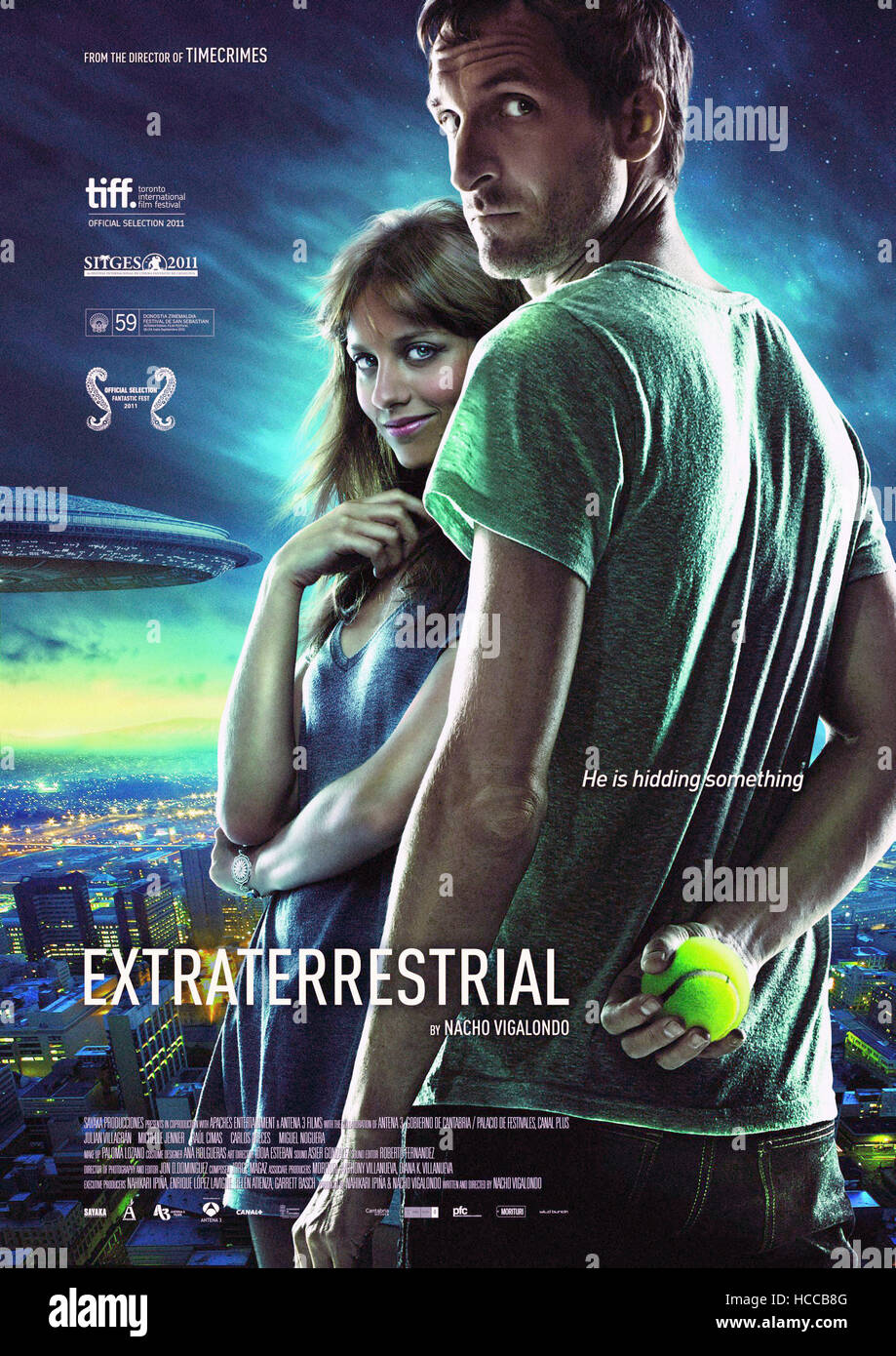 AUßERIRDISCHE, (aka EXTRATERRESTRE), USPlakatKunst, von links