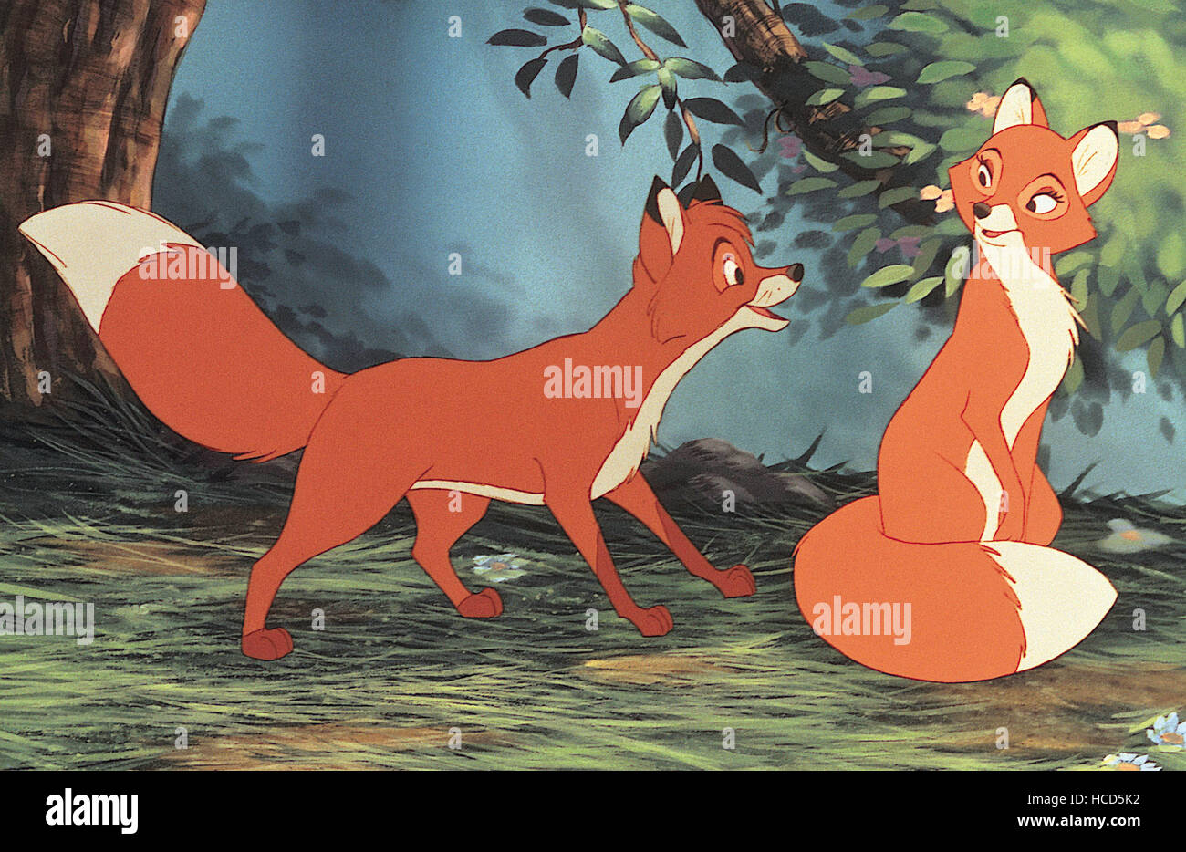DER Fuchs und der Hund, Tod, Vixey, 1981, © Walt Disney Bilder/Courtesy  Everett Collection Stockfotografie - Alamy