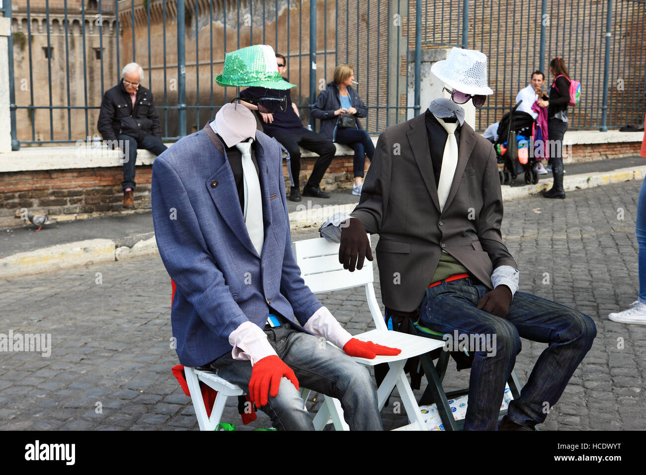 Straßenkünstler in Rom Italien Stockfoto