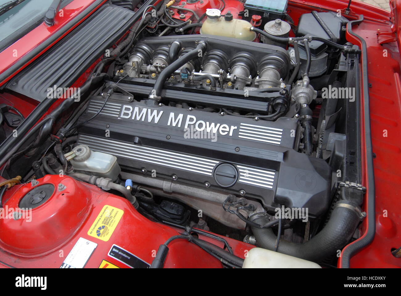Rote BMW M635 Automotor Stockfoto