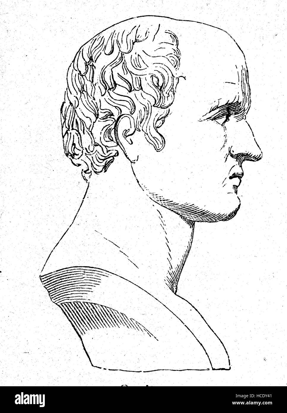 Marcus Aemilius Lepidus 88 BC - 12 v. Chr., war ein römischer Patrizier, die Geschichte des antiken Rom, Römisches Reich, Italien Stockfoto