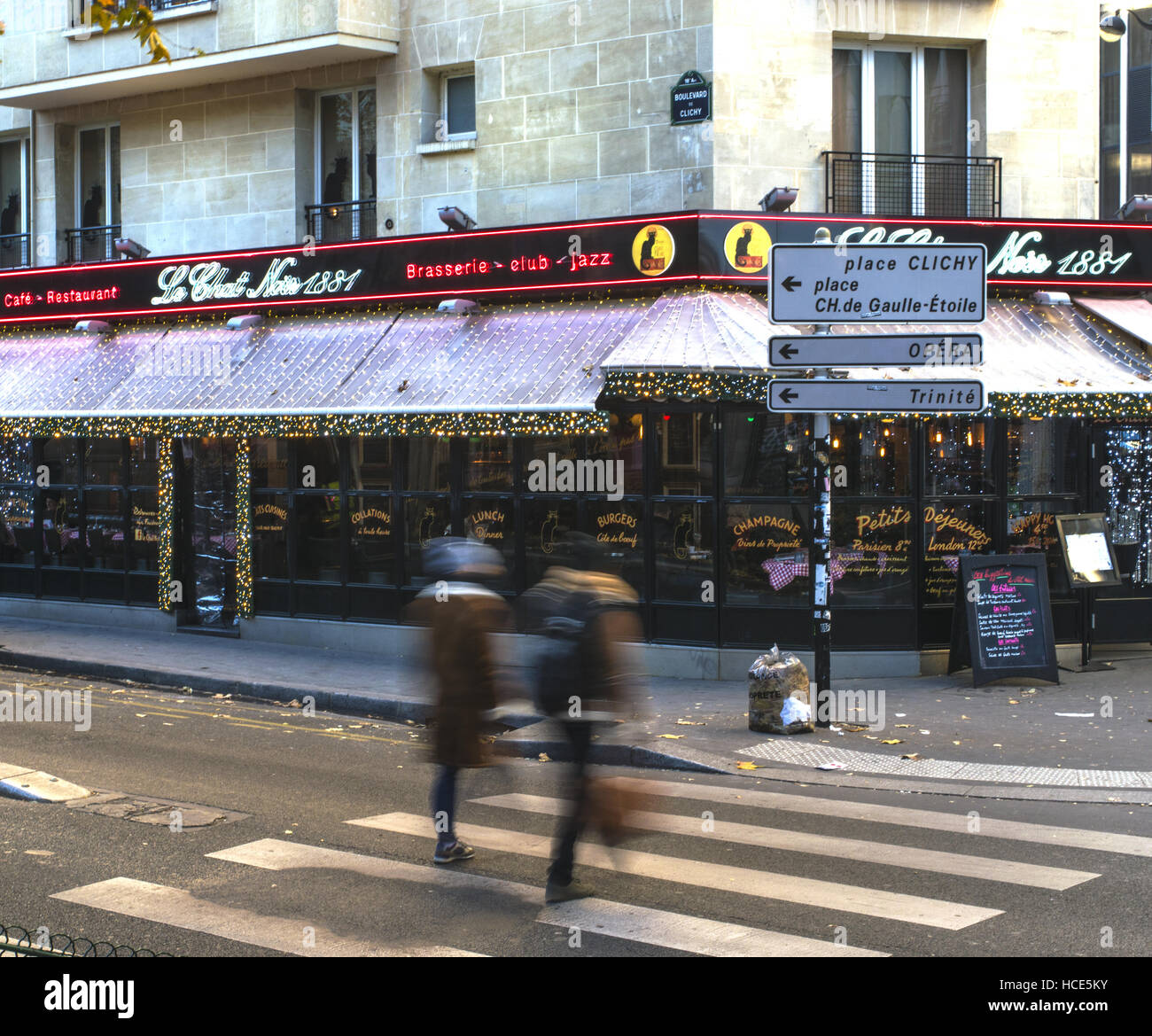 Le Chat Noir Stockfoto