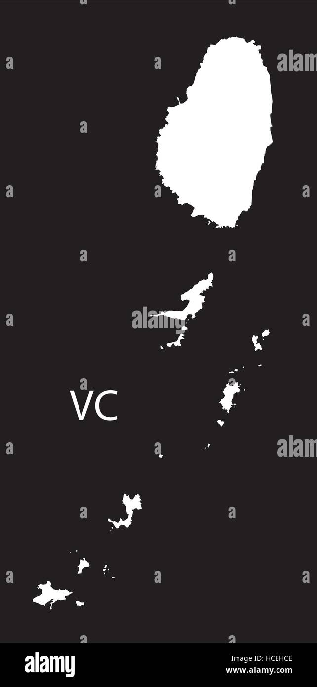 St vincent und die grenadinen karte Stock-Vektorgrafiken kaufen - Alamy