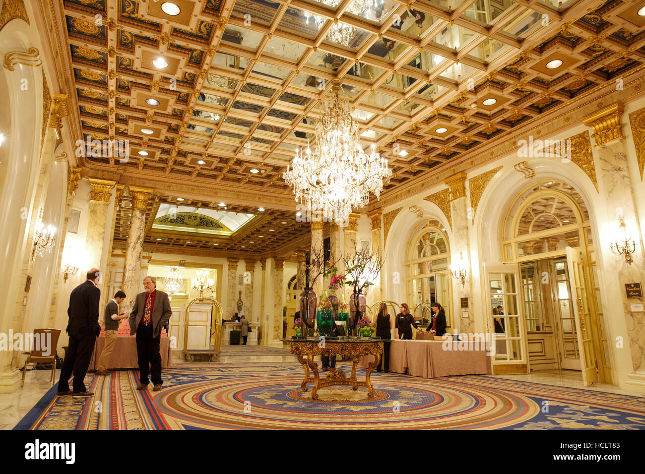 Copley Plaza Hotel-Lobby, Boston, Massachusetts Stockfoto