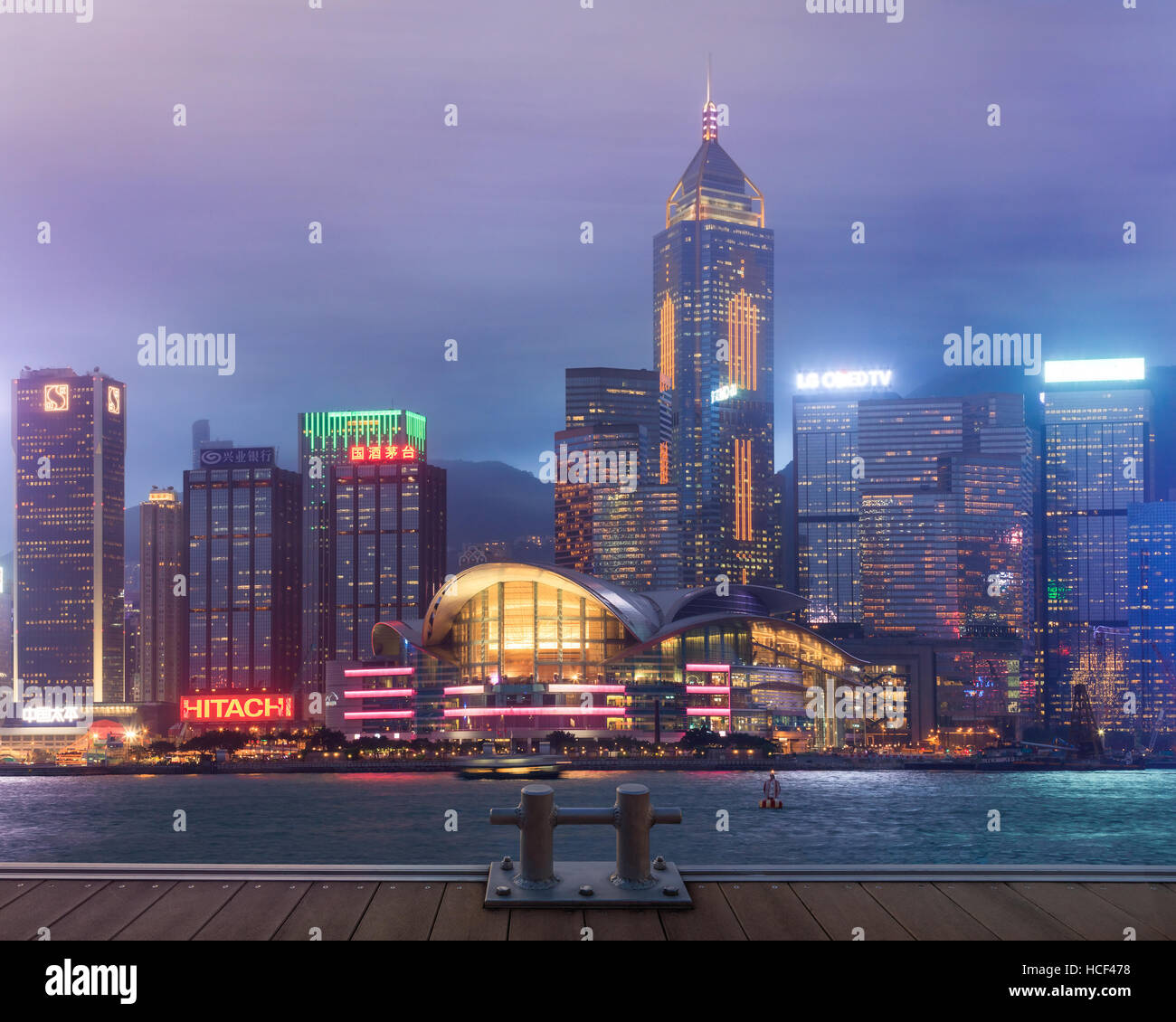 Ansicht von central Hong Kong island Stockfoto
