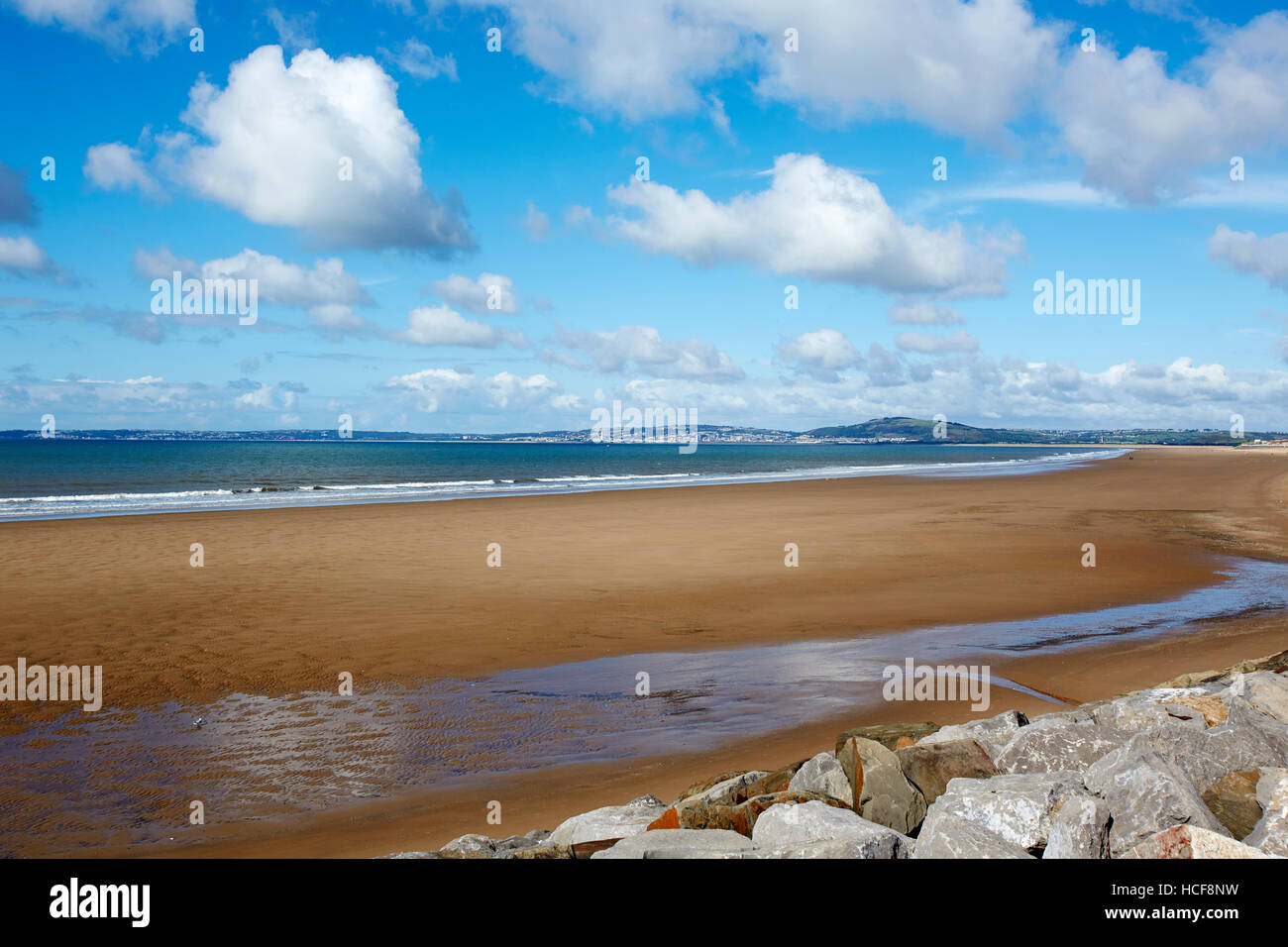 Aberavon Beach und Swansea Bay, Wales, UK Stockfoto