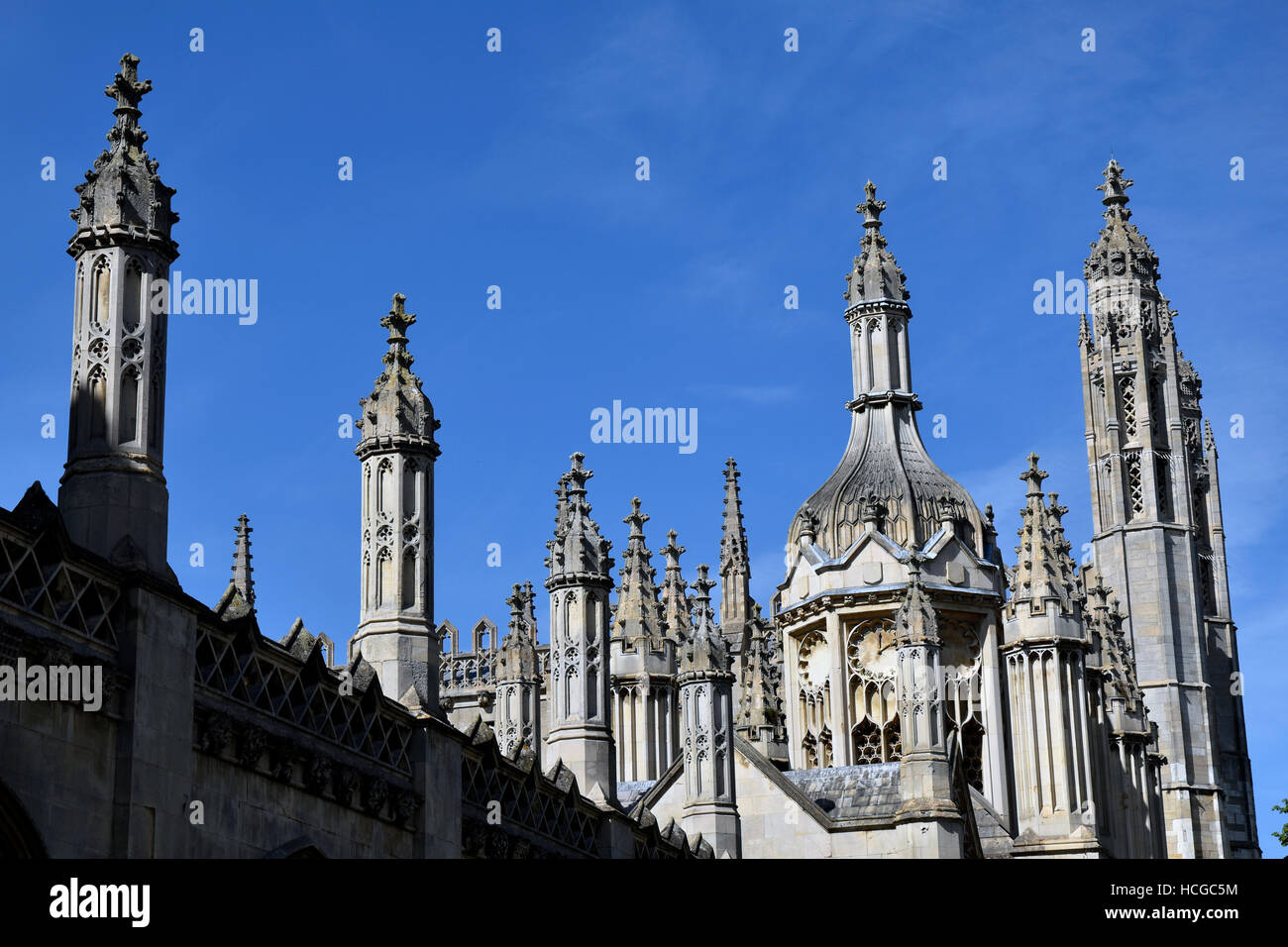 Eingang zum Kings College University of Cambridge Stockfoto