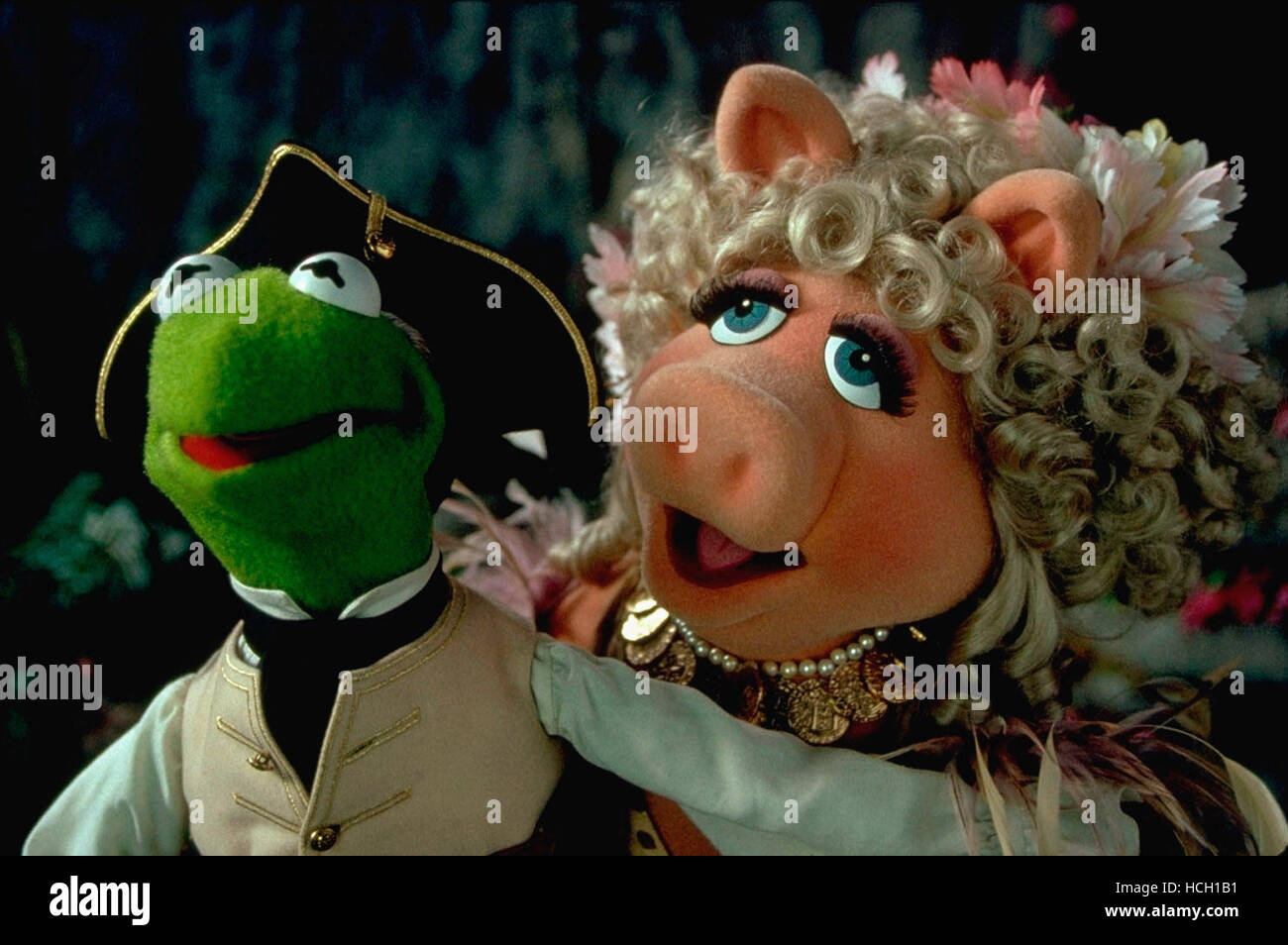 MUPPET TREASURE ISLAND, Kermit der Frosch, Miss Piggy, 1996, (c) Buena Vista/Courtesy Everett