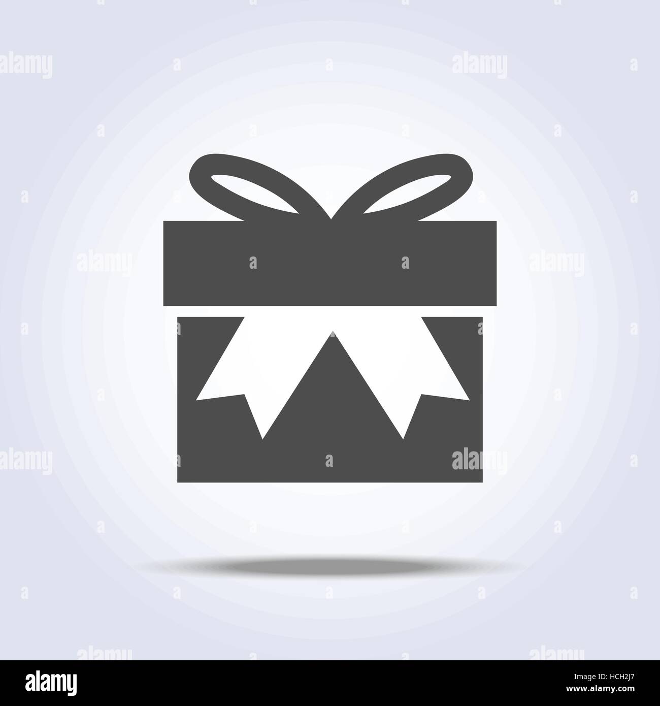 Vektor Icon der Geschenkbox Stock Vektor