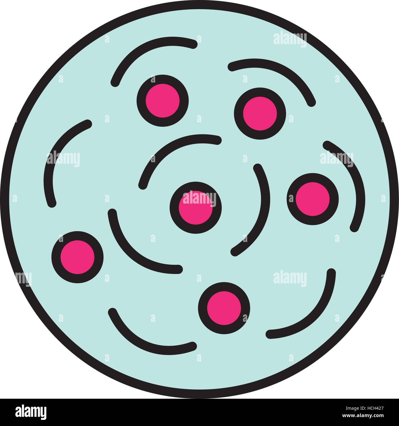 Zellstruktur isoliert Symbol Vektor-Illustration-design Stock Vektor