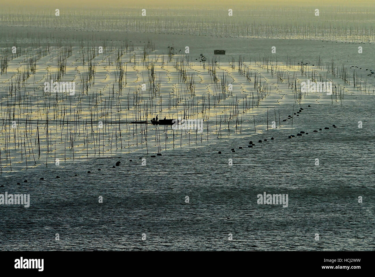 Xiapu. 9. Dezember 2016. Foto aufgenommen am 9. Dezember 2016 zeigt die Landschaft im Südosten Chinas Provinz Fujian Xiapu County. © Wei Peiquan/Xinhua/Alamy Live-Nachrichten Stockfoto