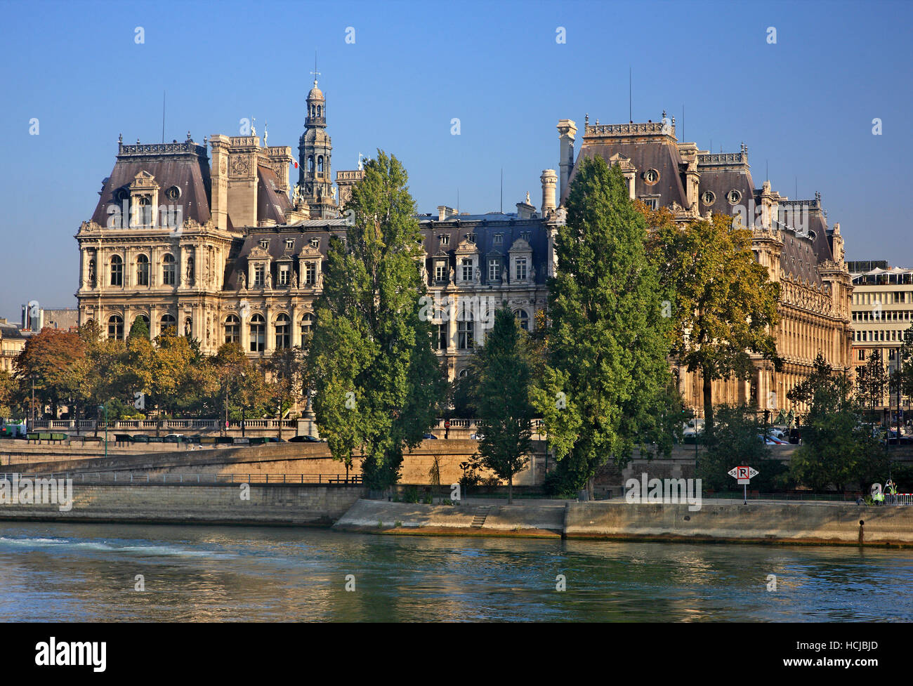 Das Hôtel de Ville, das Rathaus von Paris, Frankreich. Stockfoto