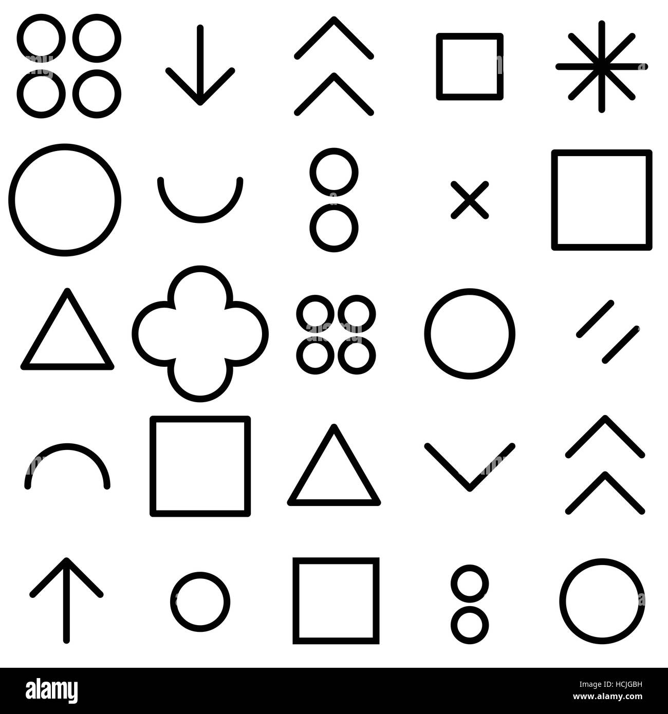 Nahtlose Muster geometrischer Formen Stock Vektor