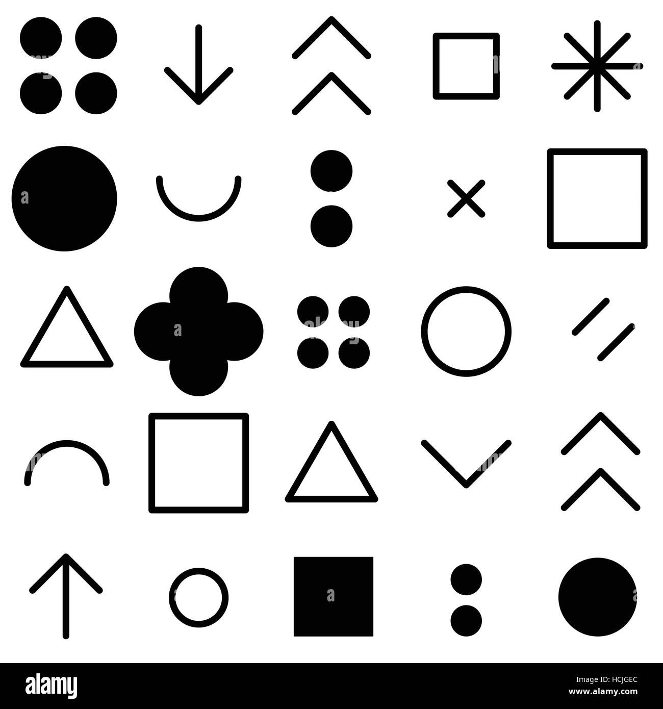 Nahtlose Muster geometrischer Formen Stock Vektor