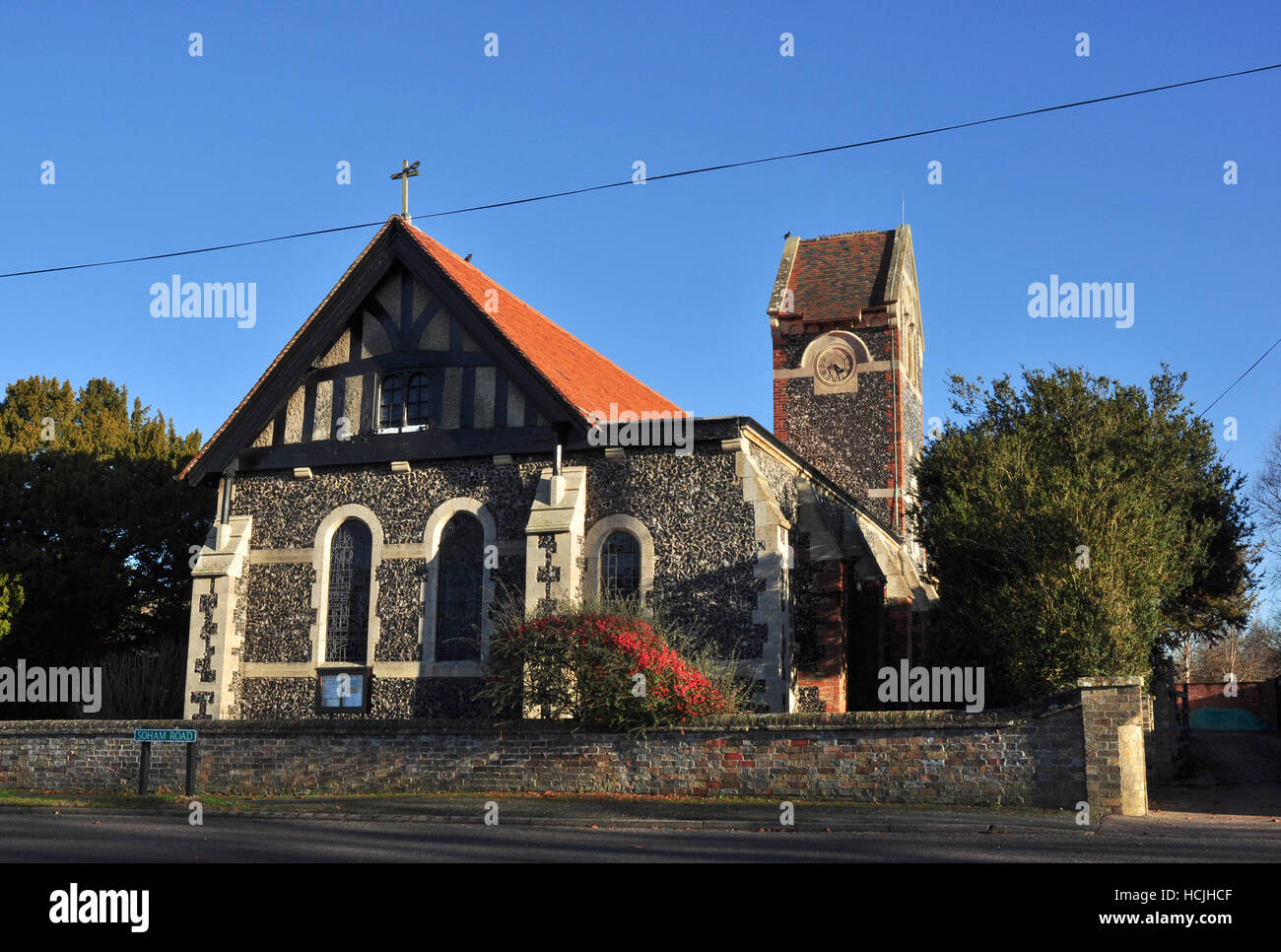 Kirche zum Heiligen Kreuz, Stuntney, Nr Ely, Cambridgeshire, England, Vereinigtes Königreich Stockfoto