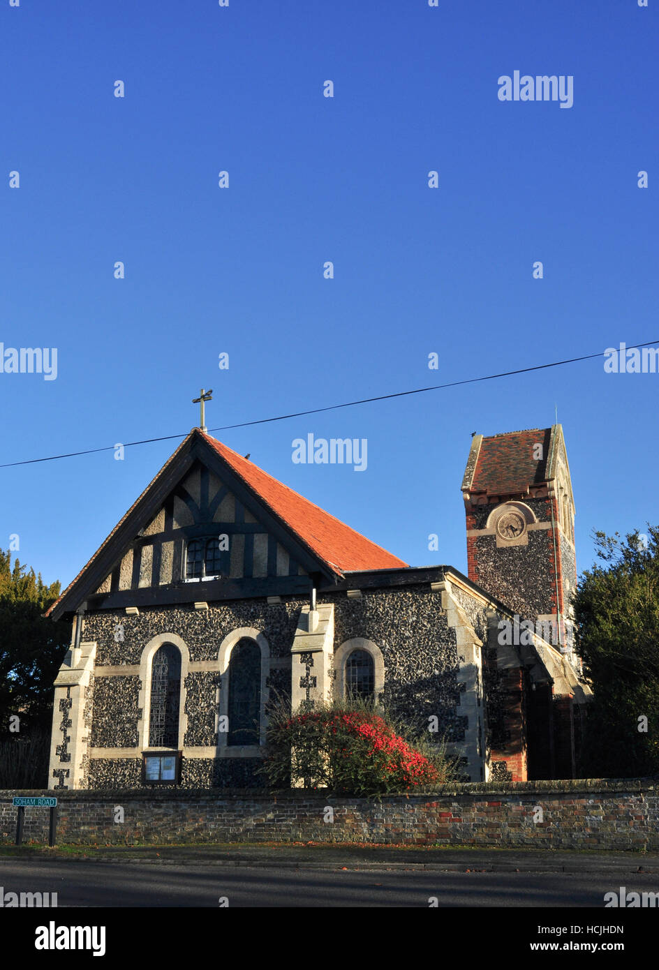 Kirche zum Heiligen Kreuz, Stuntney, Nr Ely, Cambridgeshire, England, Vereinigtes Königreich Stockfoto
