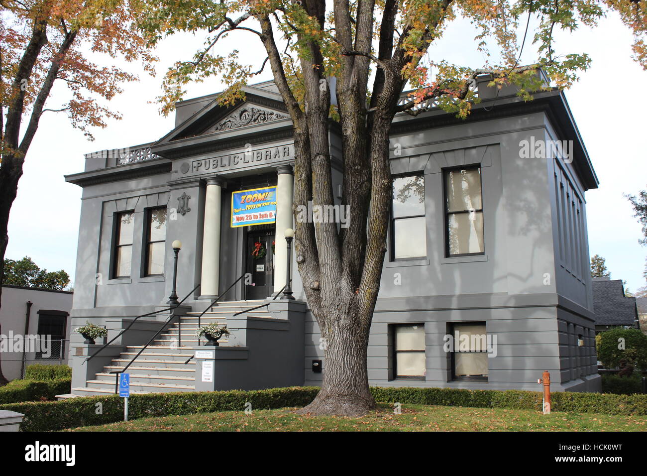 Healdsburg Museum, ehemalige Carnegie-Bibliothek von Brainerd Jones entworfen und gebaut im Jahre 1911 in Healdsburg, Kalifornien Stockfoto