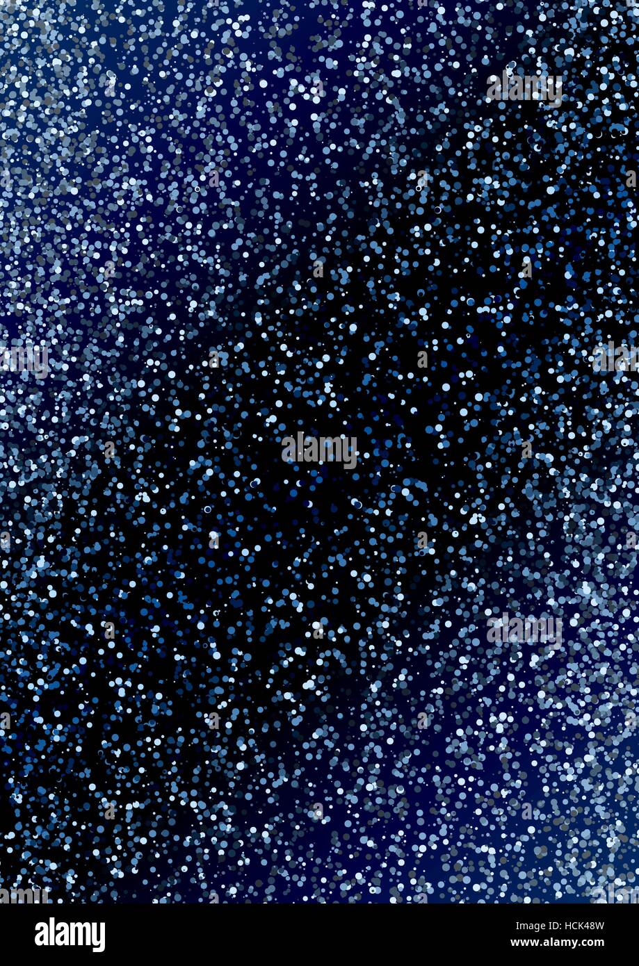 Vertikale dunkelblauen Hintergrund. Abstrakte Design Vektorgrafik mit hellen Punkten und Kreisen. Stock Vektor