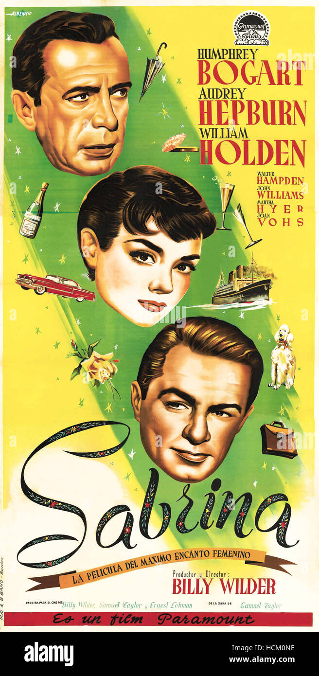 Besetzung Von Von Oben Nach Unten Film Humphrey bogart audrey hepburn sabrina -Fotos und -Bildmaterial in