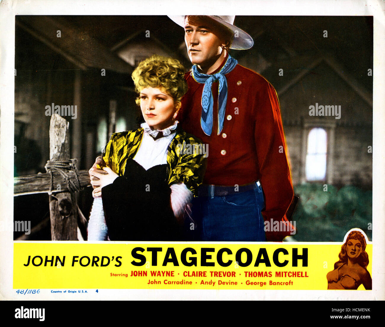 STAGECOACH, von links, Claire Trevor, John Wayne, 1939 Stockfoto