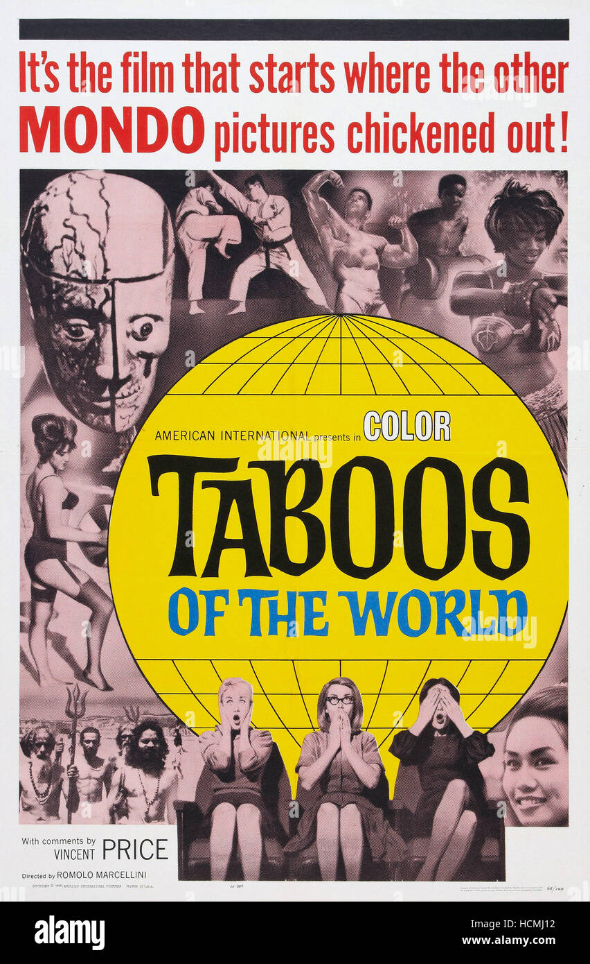 Tabus der Welt (aka i TABU), US-Plakatkunst, 1964 Stockfoto