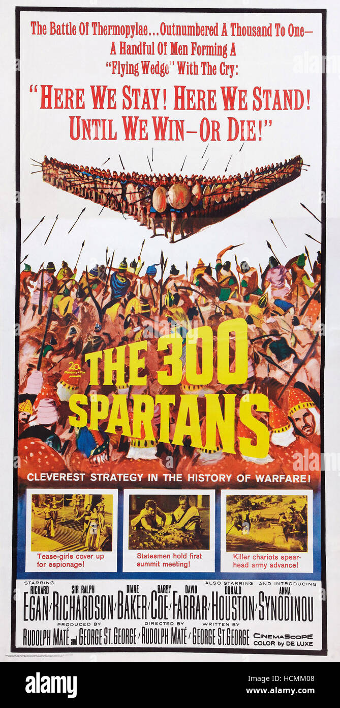 DIE 300 SPARTANER, (aka Löwe von SPARTA), Plakatkunst, 1962, TM und