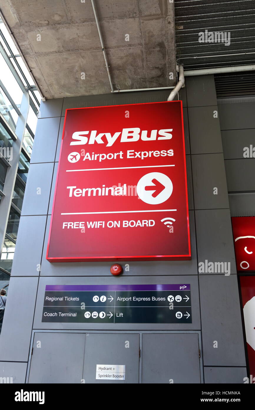 Skybus Airport Express terminal befindet sich am Bahnhof Southern Cross Melbourne Victoria Australien Stockfoto