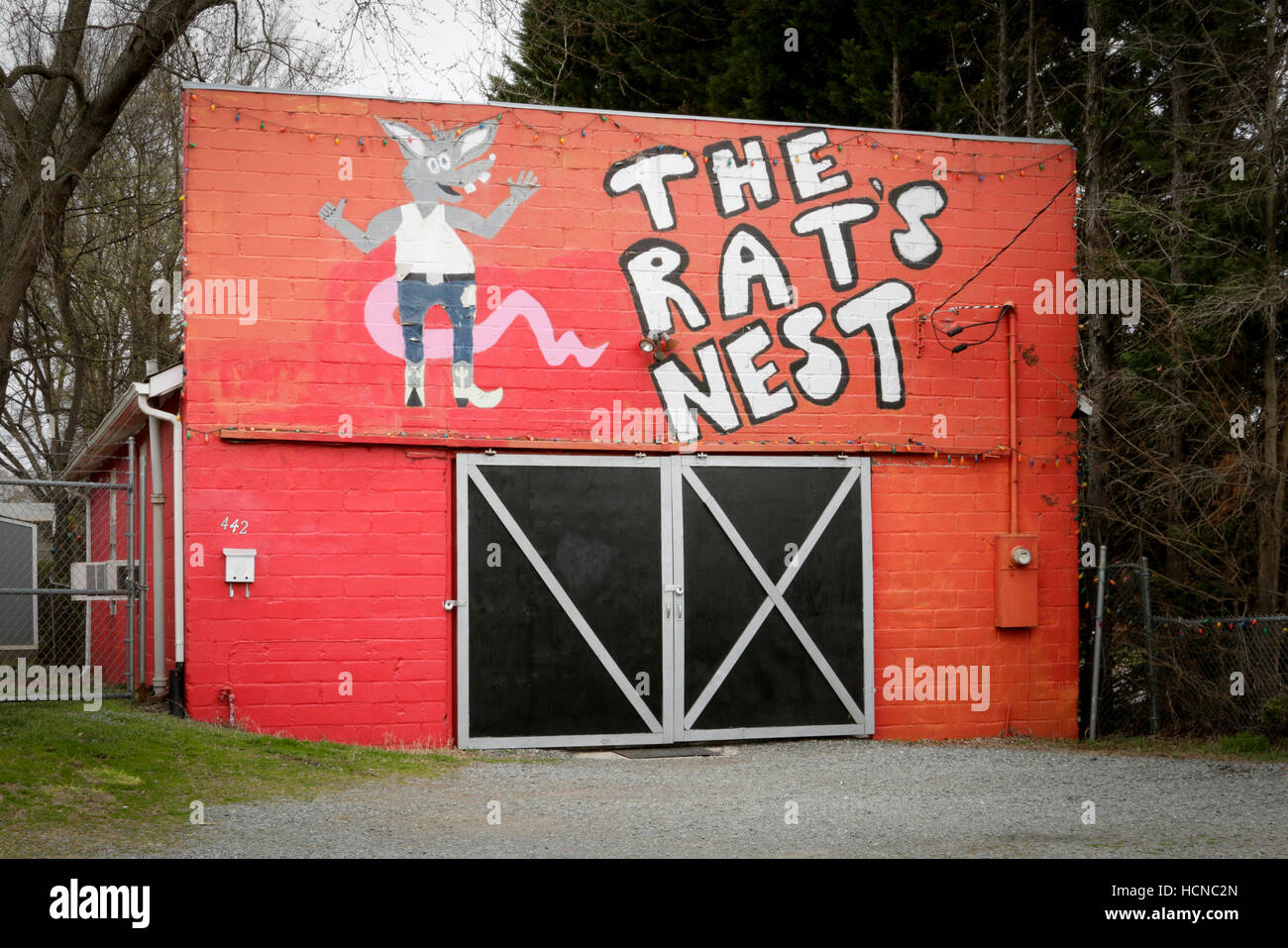Das Rattennest In Noda Charlotte Nc Stockfoto Bild