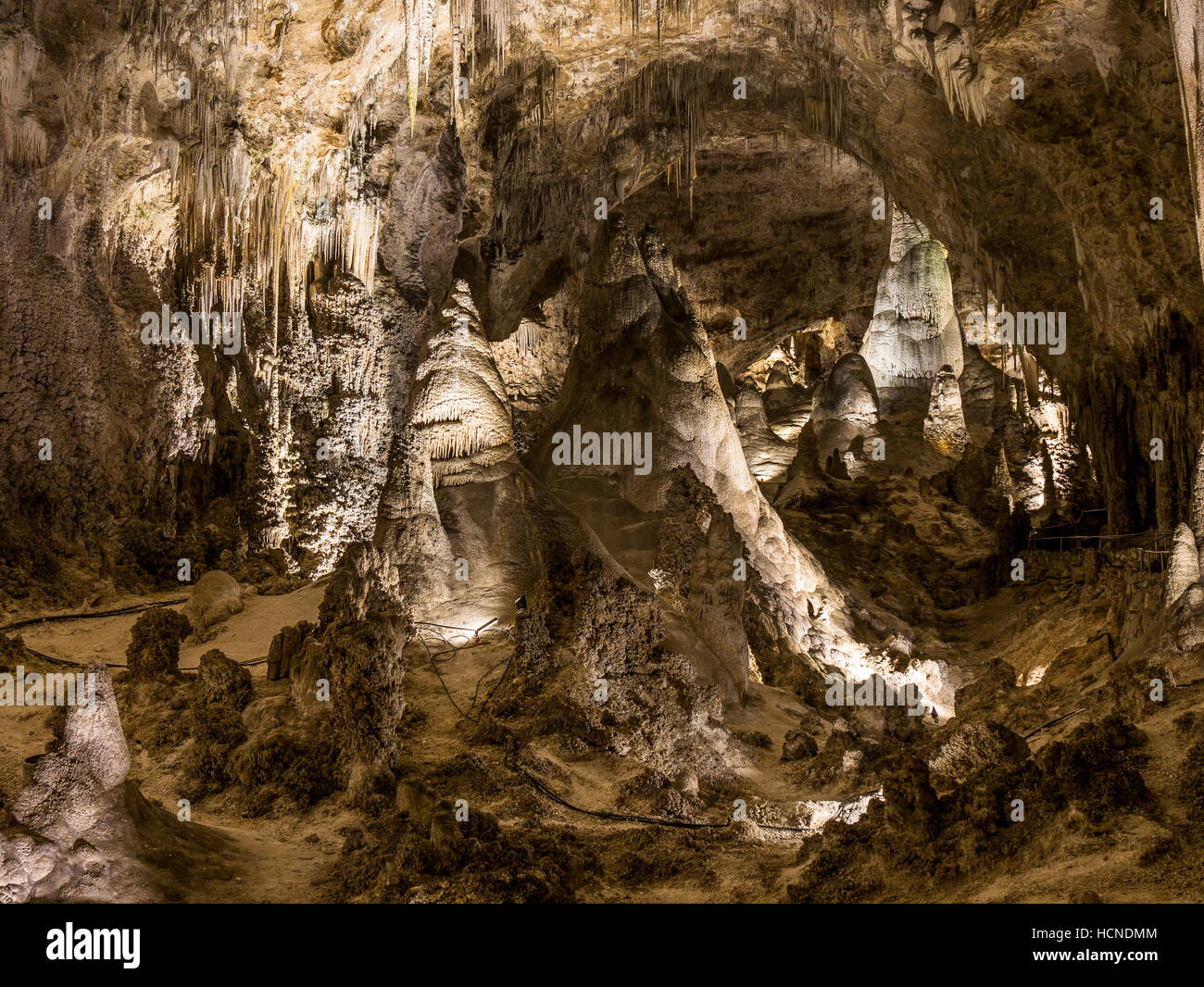 Innen Carlsbad Caverns, New Mexico. Stockfoto