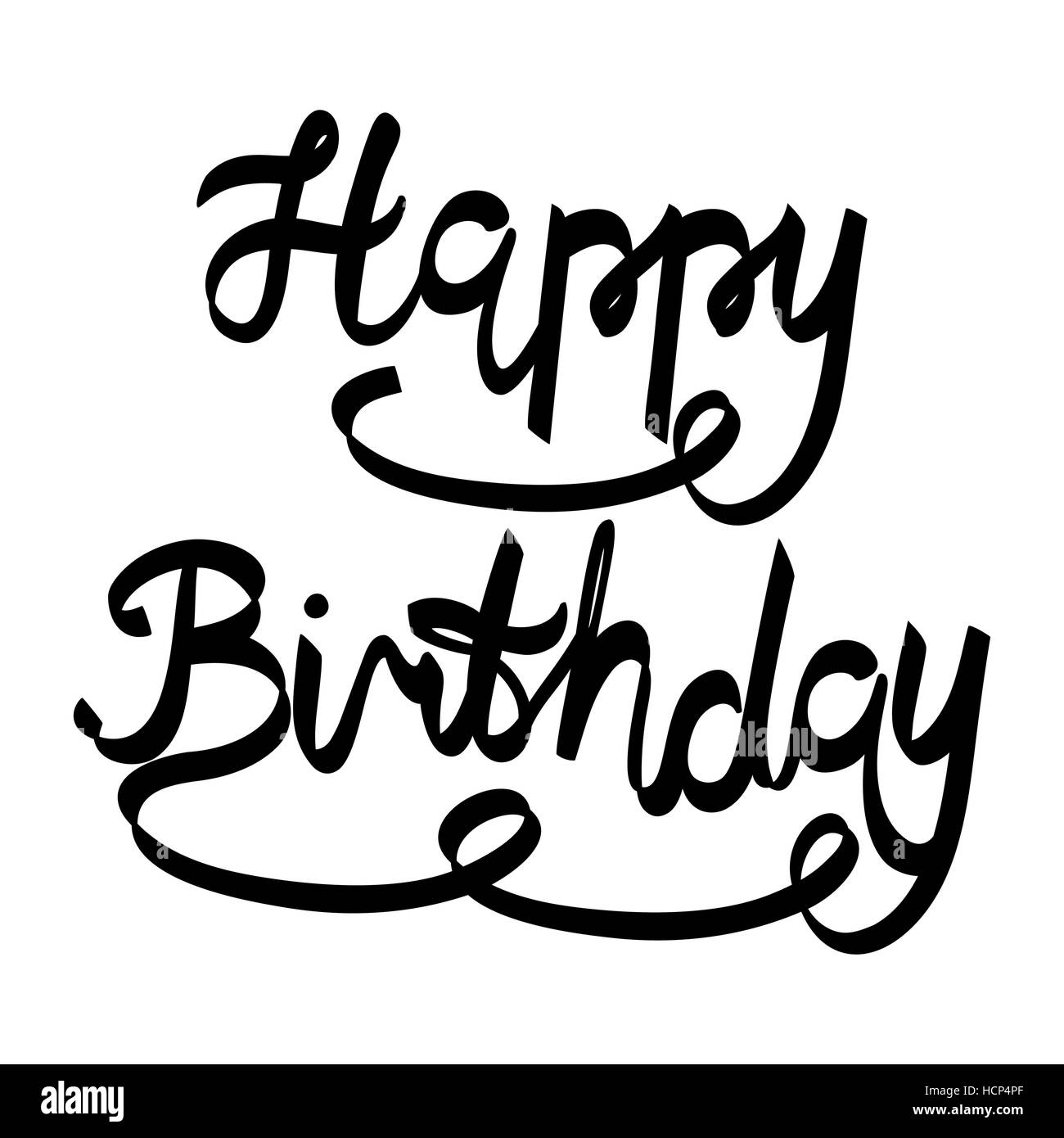 Happy Birthday SchwarzWeiß StockFotos & Bilder Alamy
