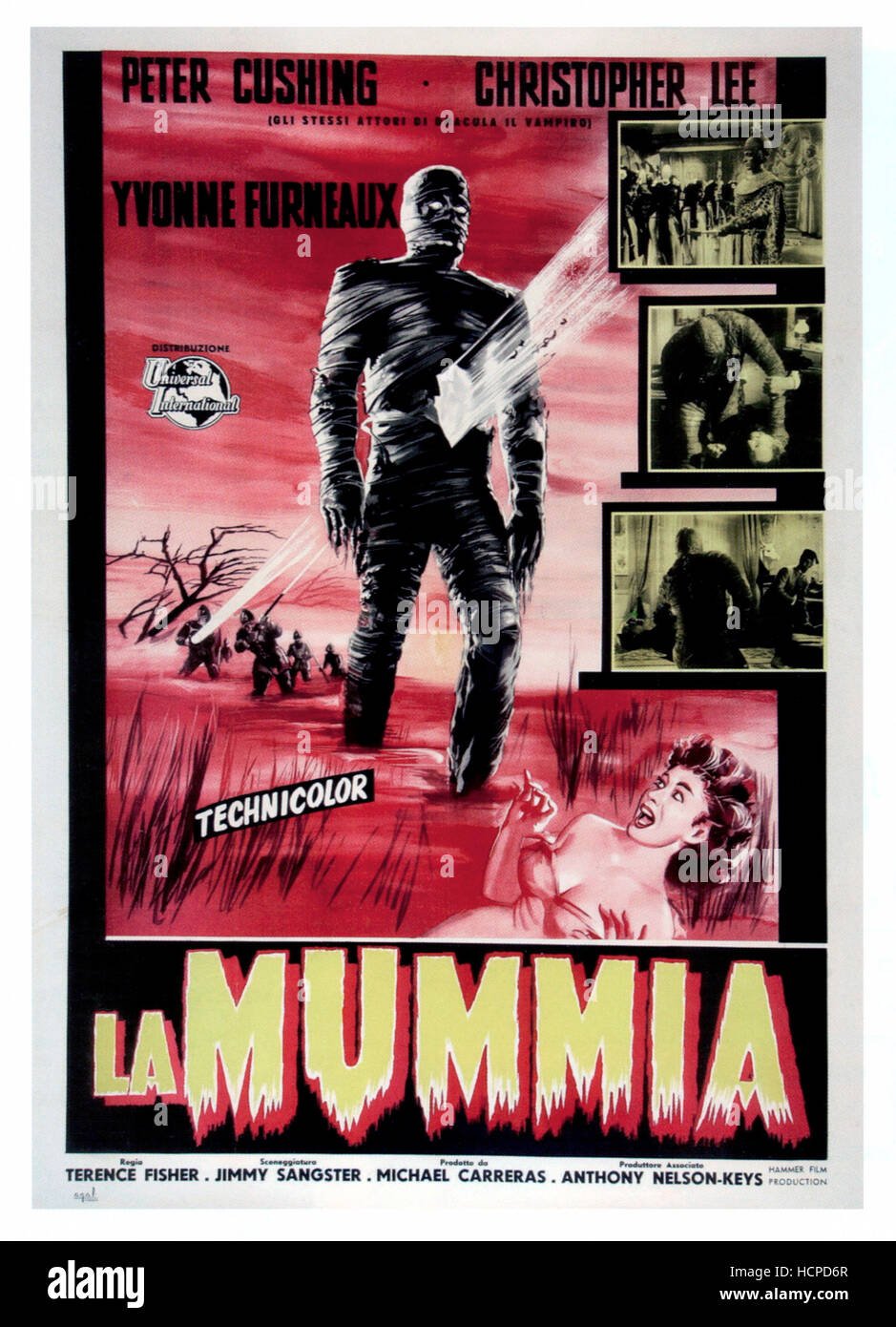 DIE Mumie (aka LA MUMMIA), italienische Plakatkunst, 1959