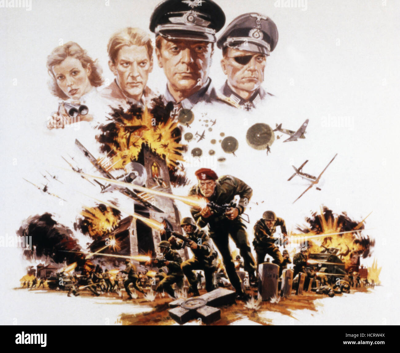 DER Adler ist gelandet, oben von links Robert Duvall, 1976, Michael Caine, Donald Sutherland