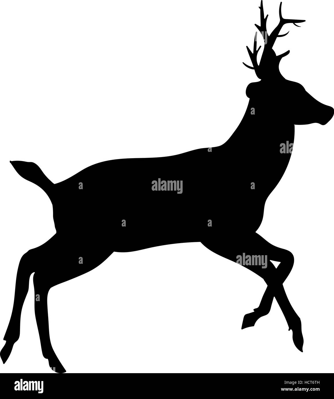 Schöne edle stolz Sika Hirsche sind Wiederkäuer Säugetier in der Familie Cervidae. Seitenansicht. Dunkler Tinte hand skizzenhaft gezeichnete Bild in Kunst-Retro-Stil-Stift auf Papier Stock Vektor