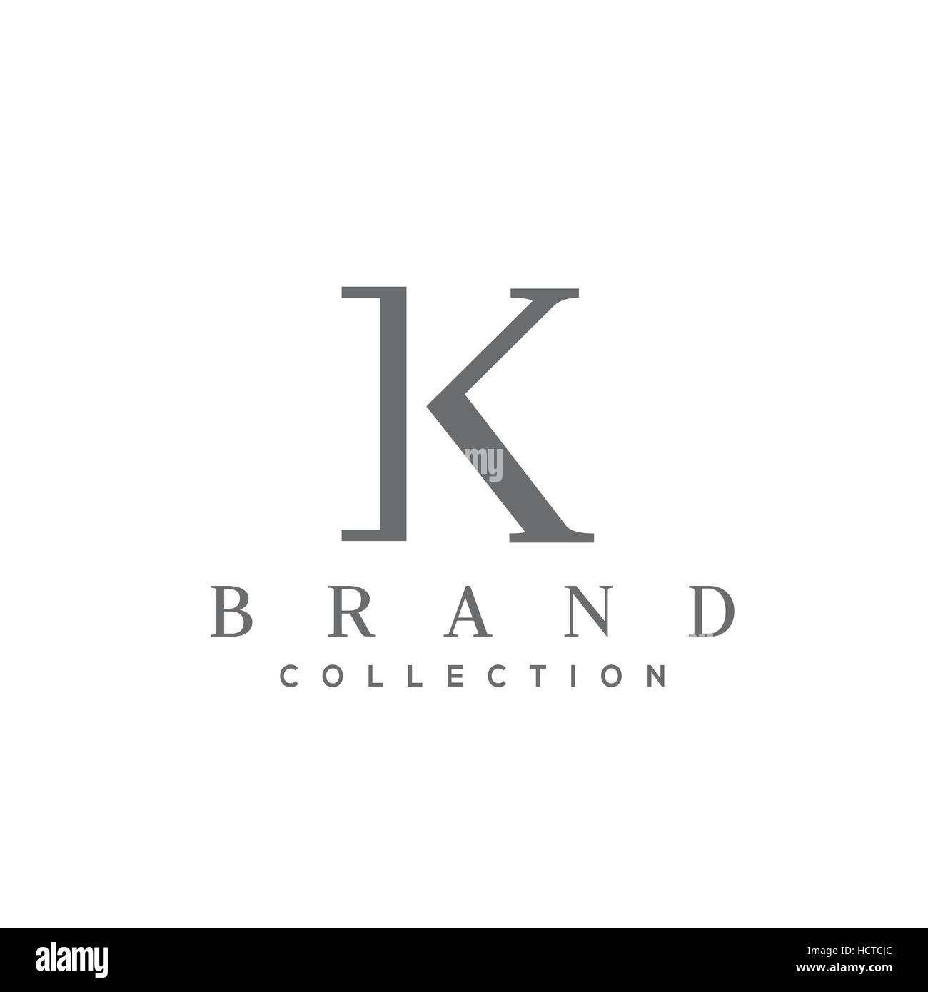 K Buchstabe Vektor-Logo Design-Vorlage Stock Vektor