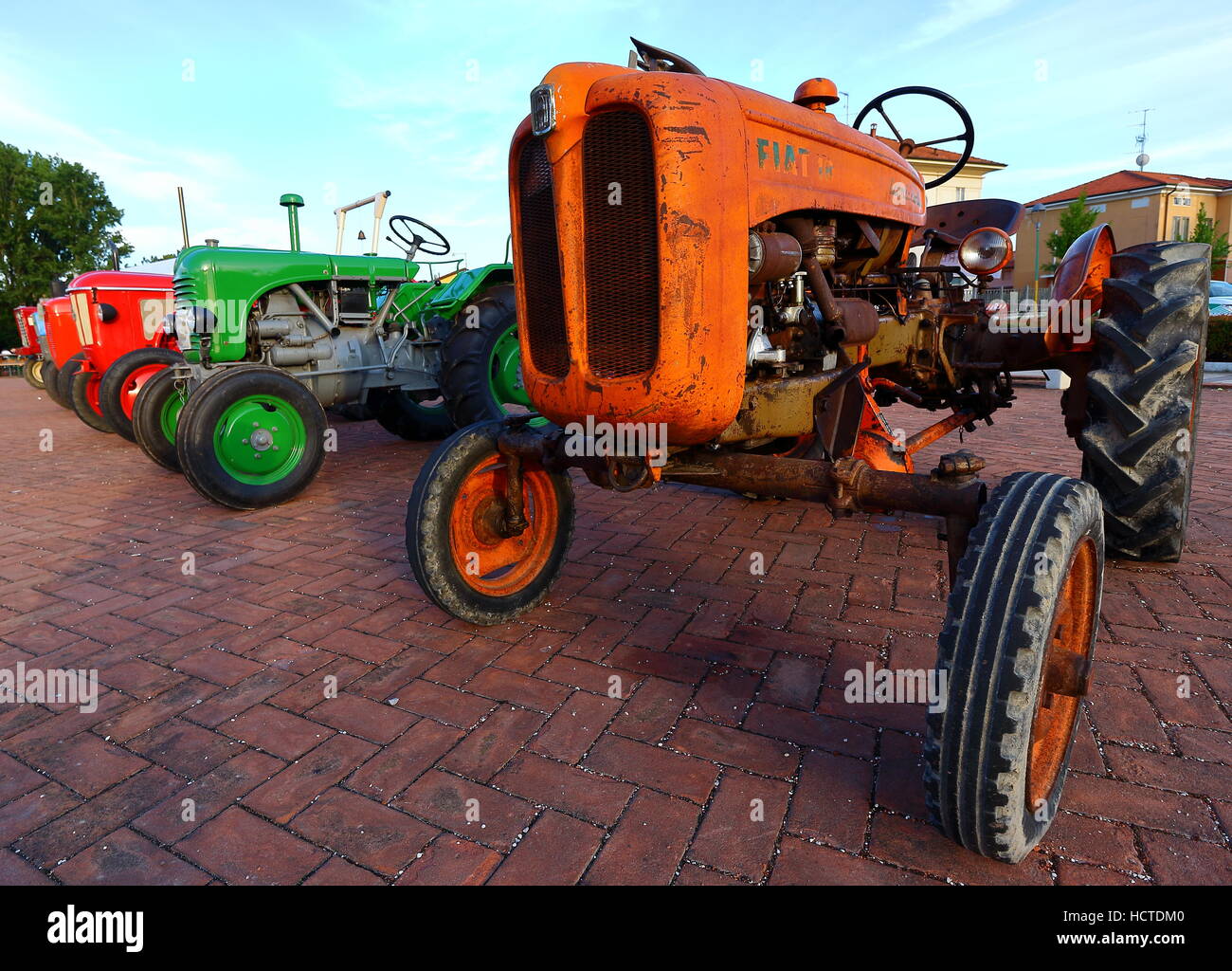 Oldtimer-Traktor-show Stockfoto