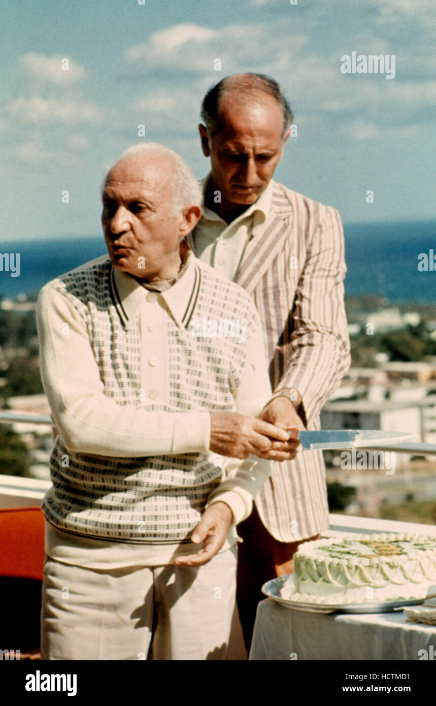 DER Pate: Teil II, Lee Strasberg, Dominic Chianese, 1974 Stockfoto