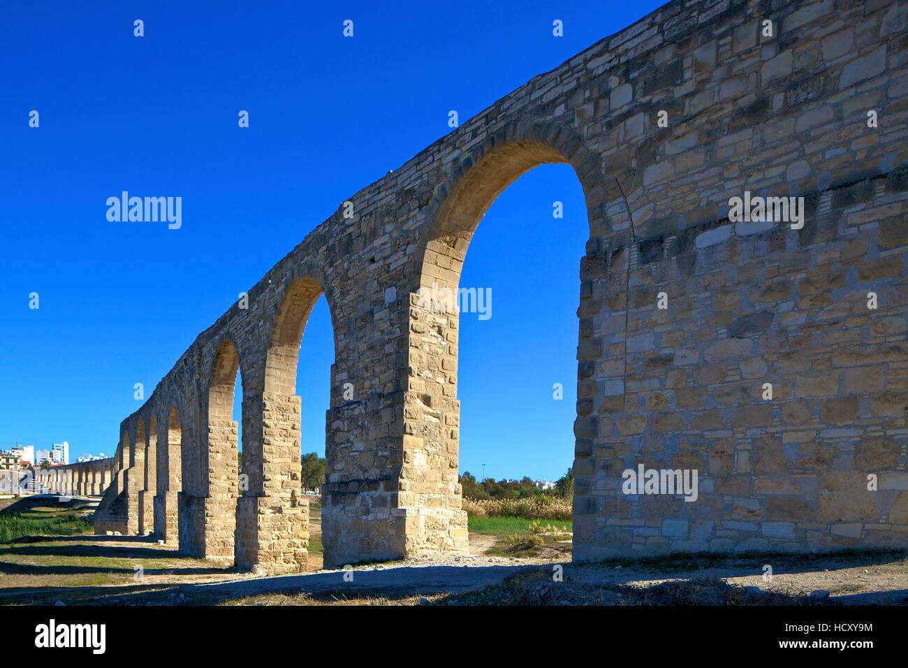 Das 18. Jahrhundert Aquädukt, Larnaka, Zypern, östlichen Mittelmeer Stockfoto