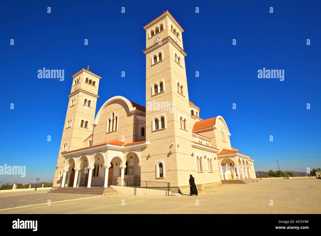 Kirche, Kornos, Zypern, östlichen Mittelmeer Stockfoto