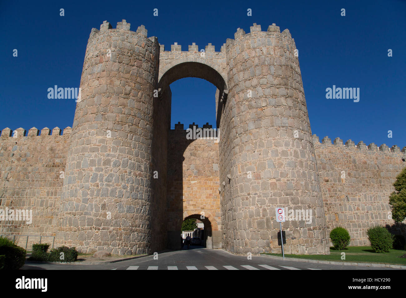 Puerta de Mariscal, Avila, UNESCO, Kastilien und Leon, Spanien Stockfoto