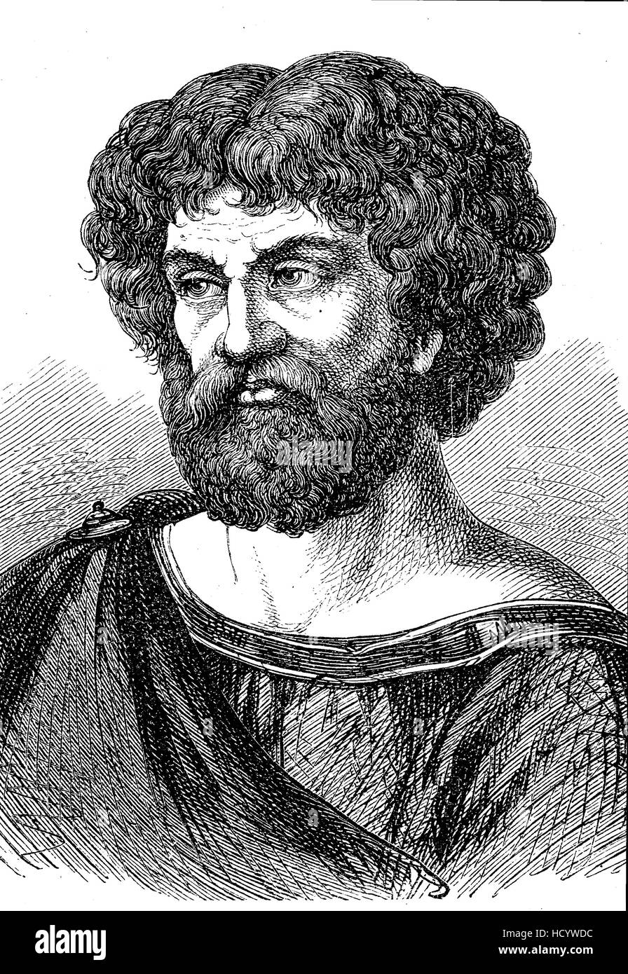 Hannibal, 247 BC - 181 v. Chr. Hannibal Barkas, punische Feldherr aus Karthago, die Geschichte des antiken Rom, Römisches Reich, Italien Stockfoto