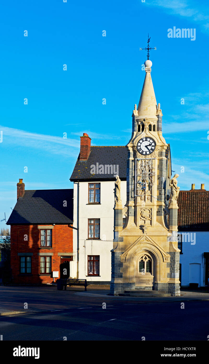 Der Uhrturm, Tiverton, Devon, England UK Stockfoto