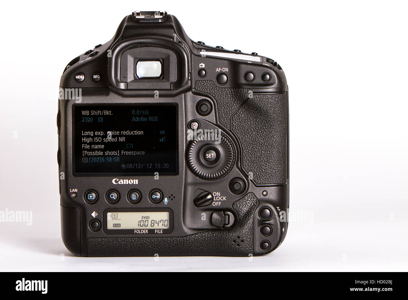 Canon EOS 1D X digitale SLR-Kamera Stockfoto