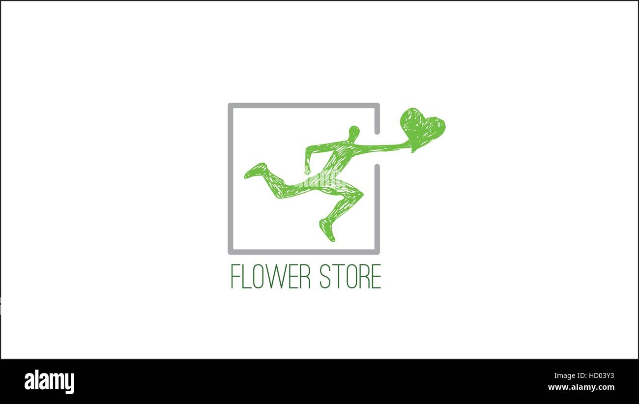 Flower Shop Vektor-Logo Design-Vorlage. Für Blumenläden, Kosmetik Shop und Schönheitssalons. Modernes Symbol für Unternehmensmarke Stock Vektor