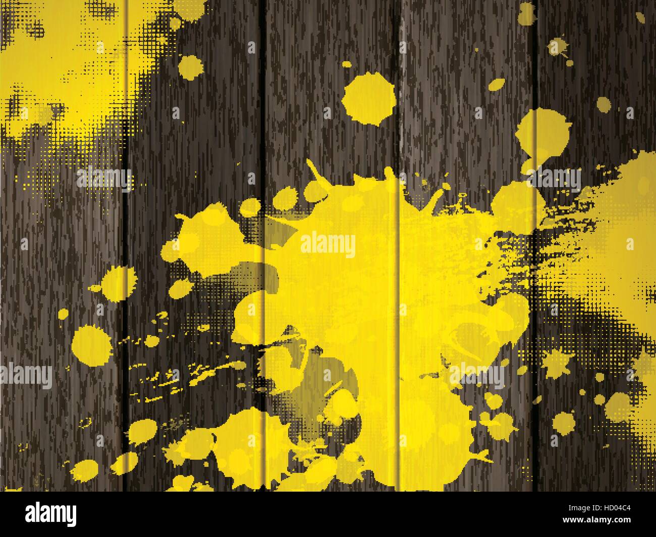 Nahaufnahme Blick auf Holz Textur Hintergrund mit gelber Fleck Stock Vektor