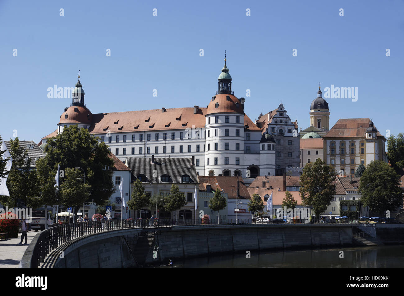 Schloss Neuburg, Neuburg ein der Donau, Neuburg-Schrobenhausen Bezirk Oberbayern, Bayern, Deutschland Stockfoto