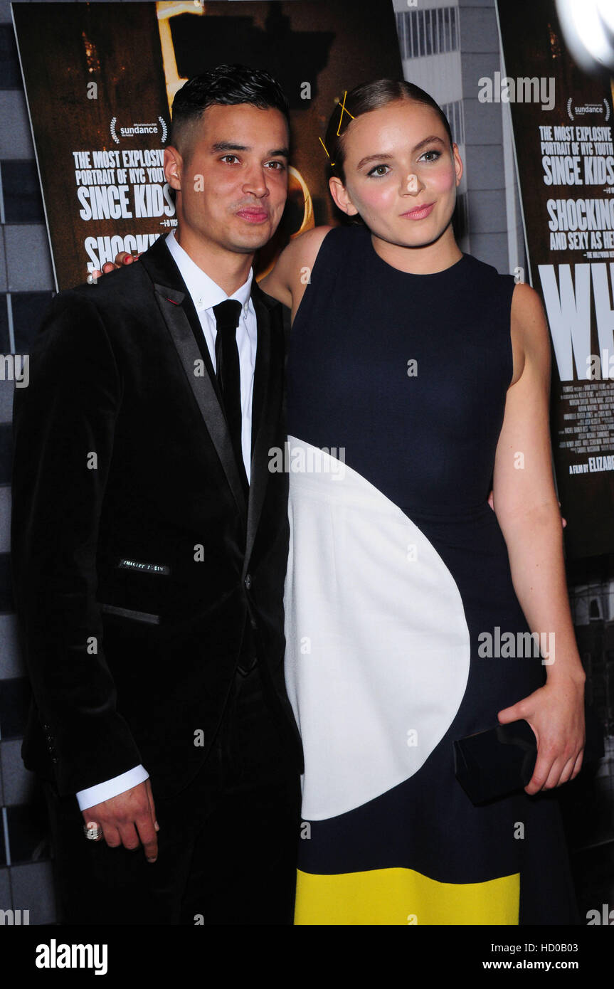 Brian Marc und Morgan Saylor Teilnahme an der New Yorker Premiere von "White Girl" bei der Angelika Film Center in New York City.  Mitwirkende: Brian Marc, Morgan Saylor Where: New York, New York, Vereinigte Staaten von Amerika bei: 22. August 2016 Stockfoto