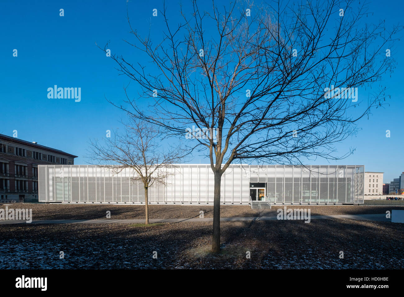 Außenansicht der Topographie des Terrors, ehemaligen Standort der Gestapo-Zentrale in Berlin, Deutschland Stockfoto